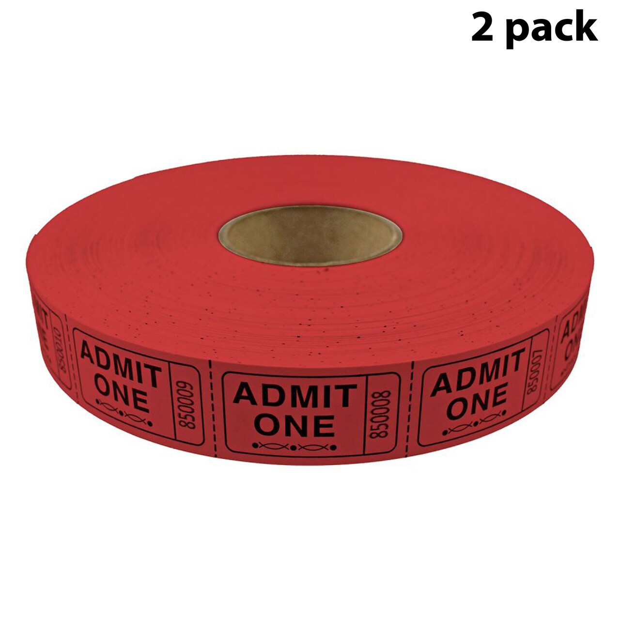 Tacticai 2000 Admit One Raffle Tickets – Single Roll, Consecutively Numbered – Perfect for Events, Entry, Fundraisers & Prizes – Available in 8 Colors